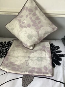 Laura Ashley Nina Amethyst Piped Cushion Covers 16 Ins X 2 - Picture 1 of 4