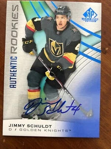 19-20 UD SP Game Used Authentic Rookies Auto 172 Jimmy Schuldt - Picture 1 of 2