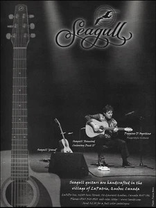 Peppino D'Agostino 1998 Seagull Grand & Rosewood Duet guitar advertisement print - Picture 1 of 3