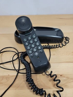 GE Botón Pulsador Montaje en Pared Escritorio Teléfono Cable Único Modelo 2-9123A Negro Foto 1 de 4