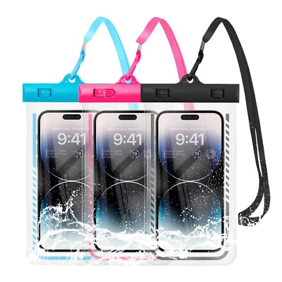 Floating Waterproof Cell Phone Bag Dry Bag Cover Swimming With Touch Screen Bag - Image 1 of 4