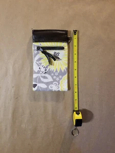 Thirty-One Yellow Floral Blossom Eyeglass Pouch Purse Handbag 8" x 4.5" - Picture 1 of 6