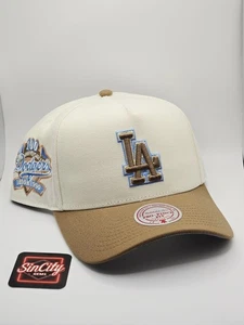Los Angeles Dodgers Mitchell & Ness Unitan 2 Tone Pro Pinch Fit Snapback Hat - Picture 1 of 7