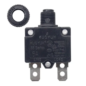Disyuntor térmico KUOYUH 6A serie 88 125/250 VCA 32VDC (6 amperios) - Imagen 1 de 5