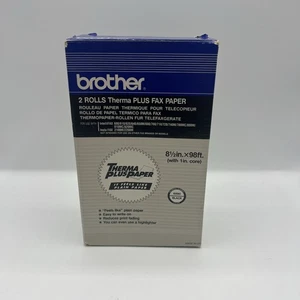 Brother Thermal Plus Fax Paper, 5 Rolls, #6890, 8-1/2 in X 98 ft, 1 in Core, OEM - Picture 1 of 2
