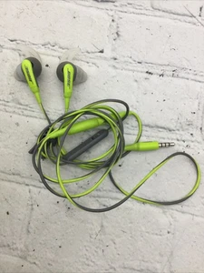Auriculares deportivos Bose SIE2i con cable con micrófono verde usados - Imagen 1 de 7
