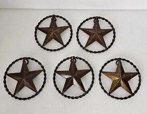 5 Cast Iron TX Texas Star Rope, 4.5 Inch, Western Rustic Decor DIY Crafts - Picture 1 of 3