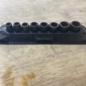 Snap On 1/4 Drive 8pc Metric Impact Socket Set 8-15mm - Picture 1 of 11