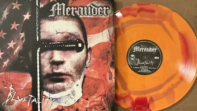 Merauder – Bluetality LP 2025 Rebellion Records - RR310WS [Red/Orange Swirl] NEW - Imagem 1 de 4