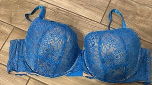 Torrid BH 50D blau Spitze Bügel NEU - Bild 1 von 6
