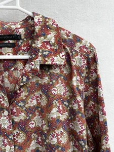 💎 SPORTSCRAFT LIBERTYfloral shirt Tee Top Blouse 16 XL - Picture 1 of 4