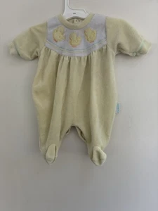 Little Me Baby Mädchen 1-teilig Küken Polyester Druckknopf Langarm Schlafanzug gelb S - Bild 1 von 7