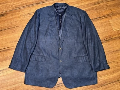 Blazer Traje Chaqueta Hombre BARONI Max Davoli Azul 100% Bambú Botto Giuseppe 50L Foto 1 de 4