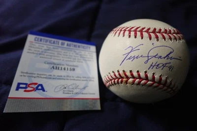 Fergie Jenkins Chicago Cubs Baseball HOFer Autographed MLB Ball PSA COA - Image 1 of 4