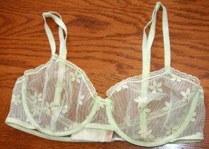 Eres Paris Spitzen BH pistaziengrün Bügel 32B geblümt - Bild 1 von 3