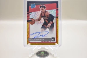 Devon Dotson Bulls 2020-21 Panini Donruss Optic Mojo Black Gold Auto /8 RC #173 - Picture 1 of 2