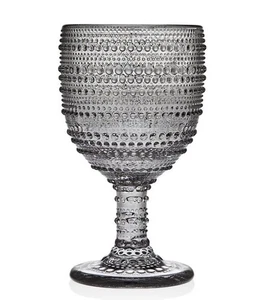 Godinger Lumina Set of 4 Water Goblets Smoke 9oz Open Box - Picture 1 of 10