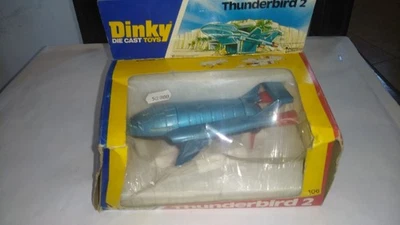 Dinky Toys 106 Thunderbirds 2   scatola originale trasparente acetato  rotto - Immagine 1 di 4