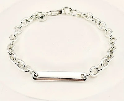 New 100% Genuine Pandora Silver Engravable Bar Link Bracelet 599523C00-16cm - Image 1 of 4