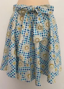 Hell Bunny Womens Retro 90's Swing Skater Skirt Small UK10 Sunflower Pin-Up - Picture 1 of 10