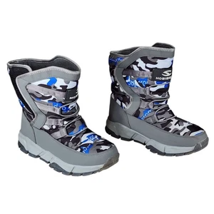 HobiBear Kinder Schneestiefel EU 40 Jungen US 7 Geometrisch Blau Grau Winter Wasserdicht - Bild 1 von 13