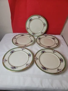 5er Set Black Knight Maytime 10" Speiseteller Hohenberg Bavaria RAR - Bild 1 von 5