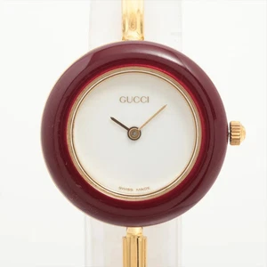Gucci Change Bisel 11/12.2 GP GP QZ Esfera Blanca - Imagen 1 de 6