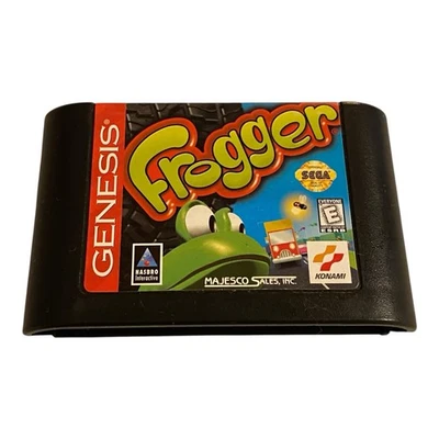 Frogger (Sega Genesis) Cartridge Only Black Cart Video Game - Image 1 of 3