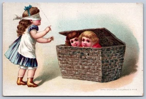 K22/ Victorian Trade Card c1880s Mansfield Ohio Ohio Laundry Company 486 - Picture 1 of 4