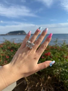 Anello In Argento 925 Farfalla  - Picture 1 of 3