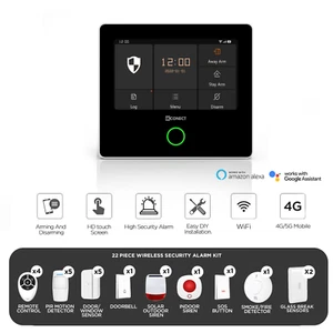 WIRELESS LCD 4G GSM WIFI SMART HOME SYSTEM ALARM SECURITY BURGLAR INTRUDER ALEXA - Picture 1 of 22