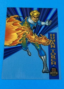 1994 Marvel Universe Series 5 Suspended Animation 2 of 10 Human Torch - Picture 1 of 2