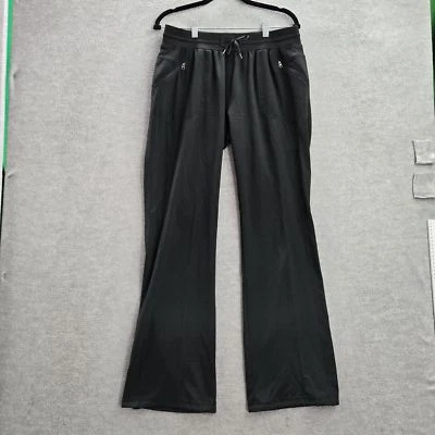 Pantalones REI Mujer Ropa Activa M Negro Cremallera 32" Entrepierna Exterior Cordón Foto 1 de 4
