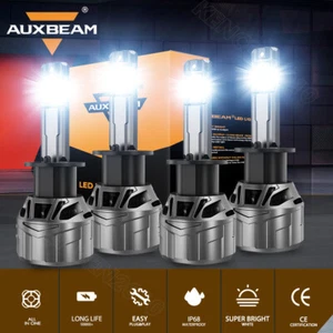 AUXBEAM H1 LED Headlight Bulbs Conversion Kit High Low Beam Super Bright White - Foto 1 di 15