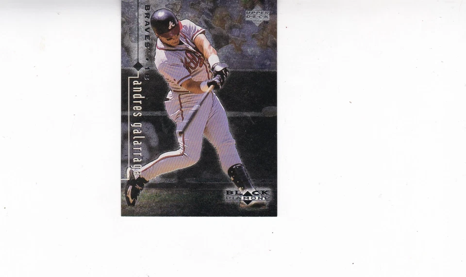 1999 Upper Deck Black Diamond #7 Andres Galarraga Atlanta Braves - Image 1 of 1