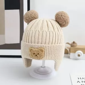 Baby Hat Knitting Bear Girl Boy New with Tags UK - Picture 1 of 6