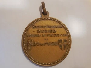 Italien Faschistische Medaille Dubied corso di maglieria - Bild 1 von 2