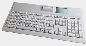 CHERRY eGK-Tastatur G87-1505 USB Chipkartenlesegerät Keyboard QWERTZ weiß - Bild 1 von 4