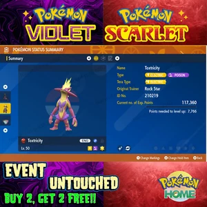 Toxtricity Shiny Rock Star  2021🌟 Event Untouched 🔥Pokémon Scarlet & Violet🔥 - Picture 1 of 1