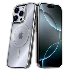 For iPhone 16 Pro Max 16 Plus 16 Pro Clear Case Shockproof TPU MagSafe Cover - Picture 1 of 11