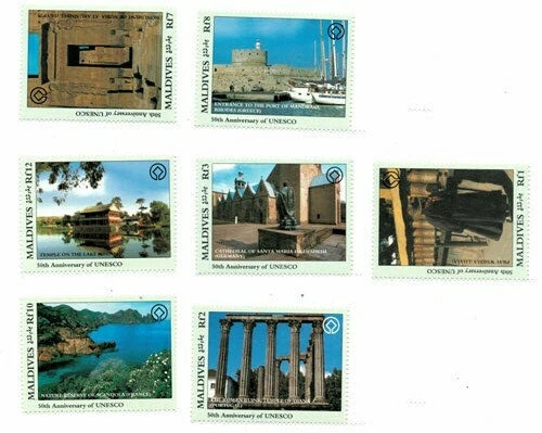 Maldives 1997 - UNESCO, 50 Years, History - Set of 7v - Scott 2231A-G - MNH - Image 1 of 1