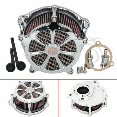 Chrome RSD Red Air Cleaner For Harley CVO Road Street Glide Special FLTRXS FLTRX Foto 1 de 4