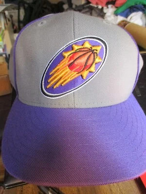 NWOT Gray PHOENIX SUNS Logo Fitted Hat 7 1/4 By Reebok NBA - Image 1 of 4