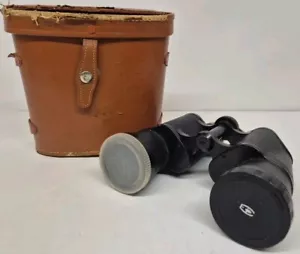 Vintage Boots Empire Made 10 X 50 Field Binoculars Coated Optics With Case - Picture 1 of 11
