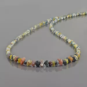 Natürliche raue Multi-Diamant-Perlen-Kette 18" Strang handgefertigte Damen-Halskette Geschenk - Bild 1 von 5