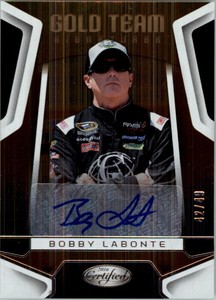 2016 Certified Gold Team Signatures #6 Bobby Labonte Auto /49