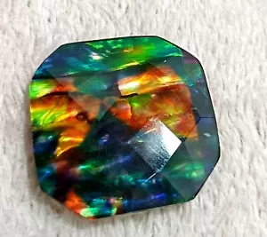 29,40 Ct natürlicher Ammolit opalähnlicher Bio-Doublet lose EGL ZERTIFIZIERTER EDELSTEIN - Bild 1 von 7
