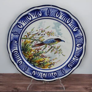 Plato decorativo Pared Ceramica VALENCIA Imagen Pajaro Ave Pintado a Mano ❣❣ - Imagen 1 de 7