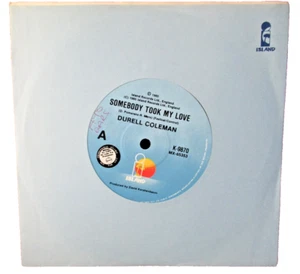 Durrell Coleman – Somebody Took My Love PROMO 7” 1985 Island VG+ DJ Copy - Picture 1 of 5