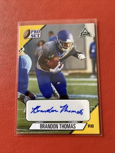 2021 Pro Set College Football Brandon Thomas #PS-BT1 Rookie Autograph - Memphis